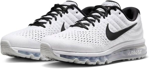 ナイキ NIKE AIR MAX 2017 WHITE/BLACK-PURE PLATINUM エア マックス 27.5cm