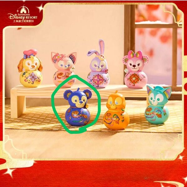 上海ディズニー ダッフィー 旧正月フィギュア