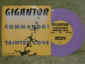 中古 7”EP レコード GER盤 LF 070/ Gigantor / Goober Patrol Commando! / Back In Step / 1993年 カラーディスク　ピンク