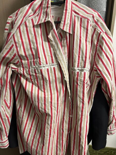 古着リーバイス Levis 長袖 ブランド シャツ メンズ 90年代 90s グレー他 ストライプ 23dec07 中古 トップス