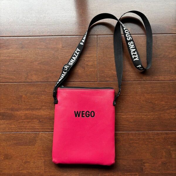 wego ショルダーバッグ 付録 ウィゴー ポシェット ピンク 難あり