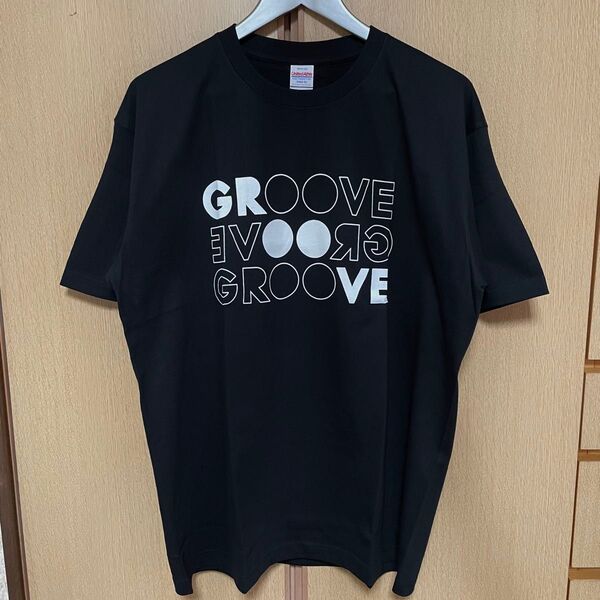 新品 未使用 GROOVE グルーヴ グルーブ ロゴTシャツ 半袖Tシャツ BLACK WHITE ブラック ホワイト 黒白 XL