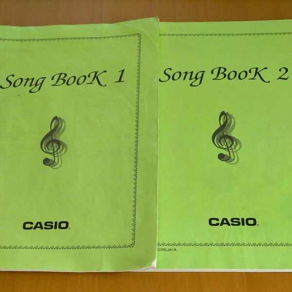 Song Book1、 2 楽譜 CASIO