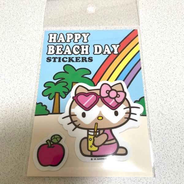 沖縄 限定 日焼けキティ ステッカー ハローキティ サンリオ キティ 日焼け サングラス シール ギャルキティ 平成ギャル