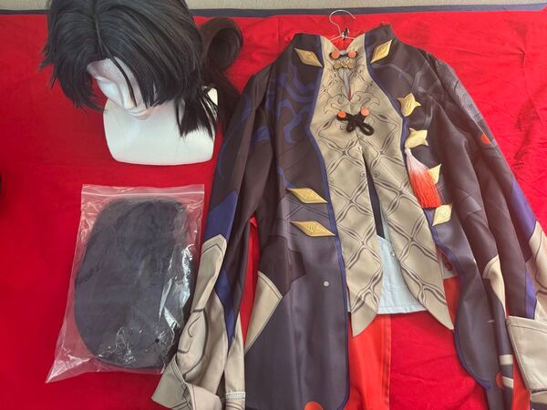 崩壊スターレイル 刃 コスプレ 予備ウィッグ付き