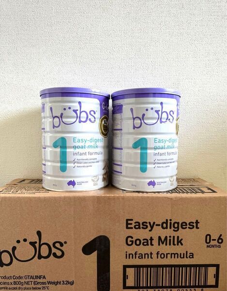 2缶セット bubs バブス ヤギの粉ミルク STEP1 ステップ1