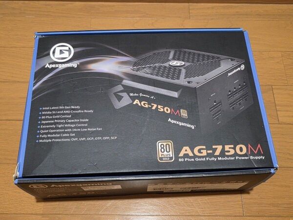 AG-750M 750W 80PLUS ATX電源ユニット フルプラグイン 動作確認済み PCパーツ