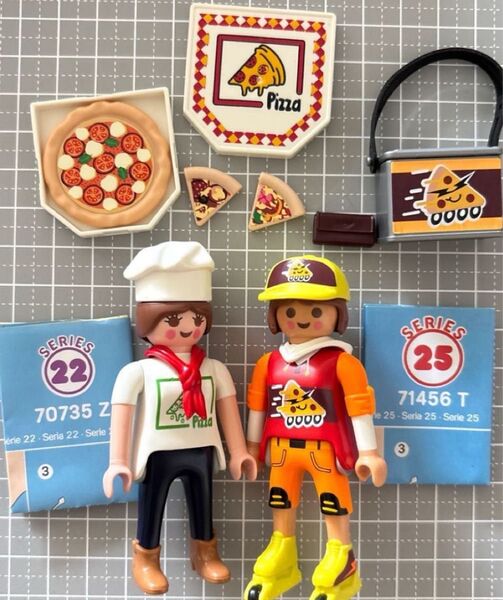 プレイモービル figures シリーズ ピザ職人とデリバリー playmobil