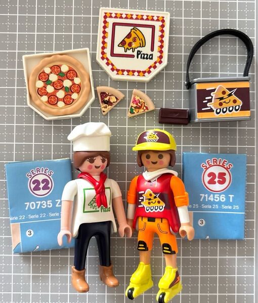 プレイモービル figures シリーズ ピザ職人とデリバリー playmobil yoru