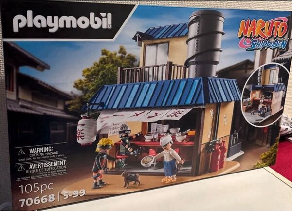 新品未開封プレイモービル 70668 ナルト疾風伝 ラーメン一楽 playmobil ドールハウス