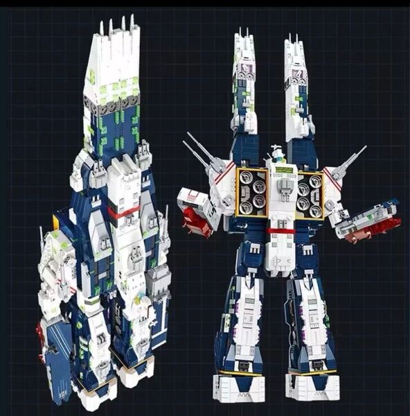 【最安】超時空要塞マクロスSDF-1 マクロス艦 4682ピース 変形ブロックフィギュア 箱無し