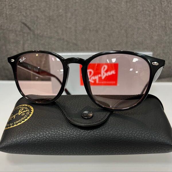 正規RayBanレイバンRB4259F 601/5 ブラック/ライトピンク アジアンフィット ルックスオティカジャパン ケース黒