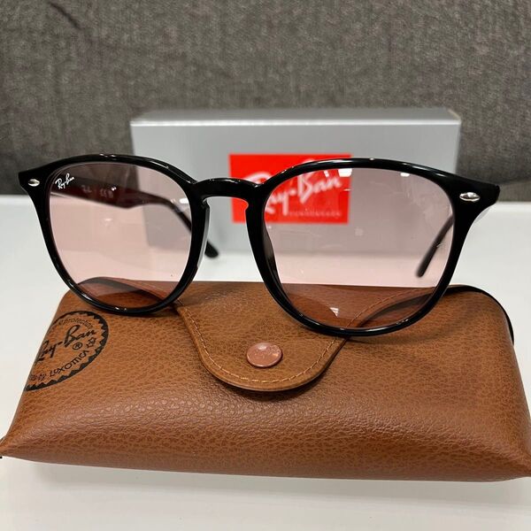 正規RayBanレイバンRB4259F 601/5 ブラック/ライトピンク アジアンフィット ルックスオティカジャパン ケース茶