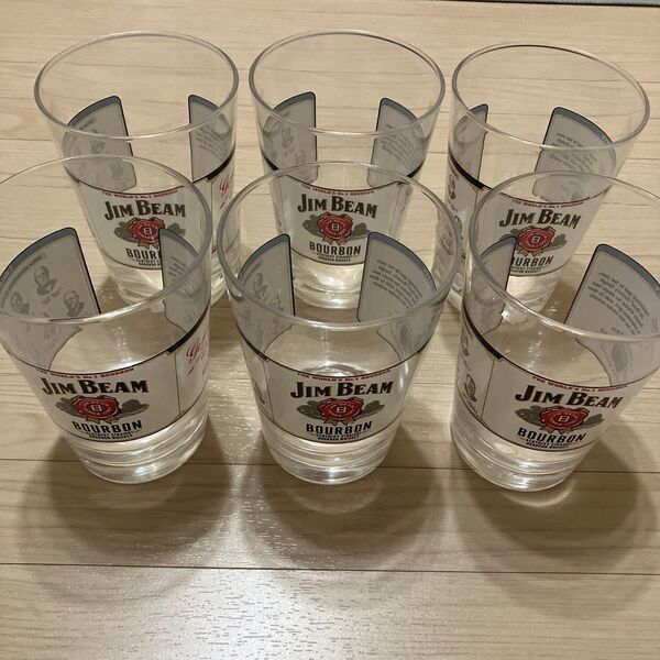 ジムビーム ホワイトラベルタンブラー 475ml 6個セット 非売品 レア