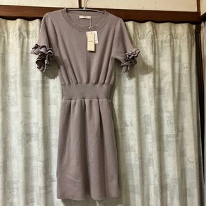 ティティアンドコー titty&Co. Aラインニットワンピース