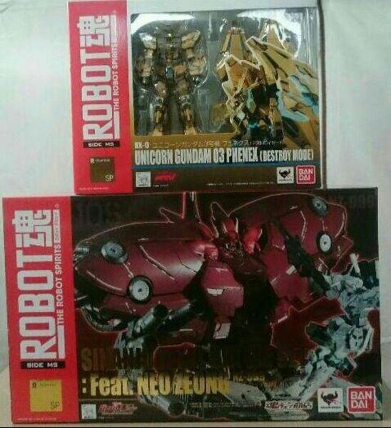 ROBOT魂 ガンダムUC 2点セット ネオ・ジオング ユニコーンガンダム3号機 フェネクス