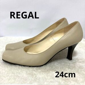 REGAL パンプス ヒール ベージュ 24cm