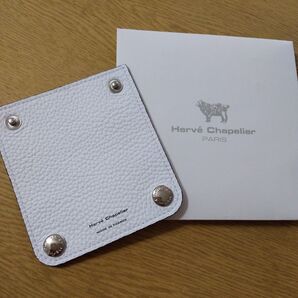 エルベシャプリエ ハンドルカバー レザー オフホワイト ベージュ アイボリー