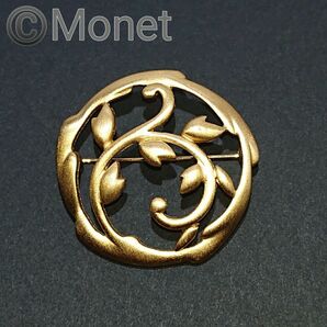 ヴィンテージ 筆記体Monet モネ ブローチ 美品