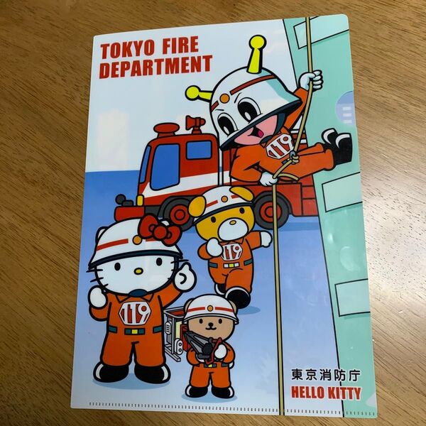 東京消防庁 Hello kitty A4クリアファイル