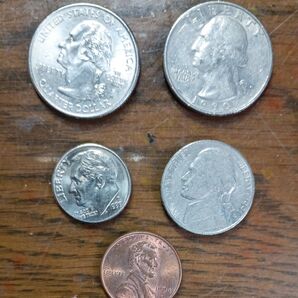 アメリカ硬貨5種 コレクション
