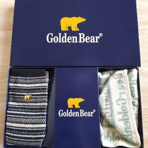 【新品】ゴールデンベア ソックス タオルハンカチ ソックス&タオルハンカチセット ギフトセット ギフト プレゼント メンズ 父の日