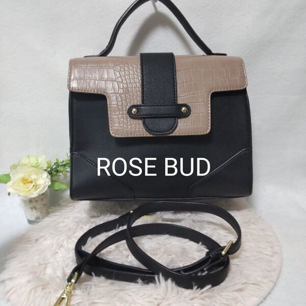 美品 ROSE BUD ローズバッド 2WAY バッグ ショルダーバッグ