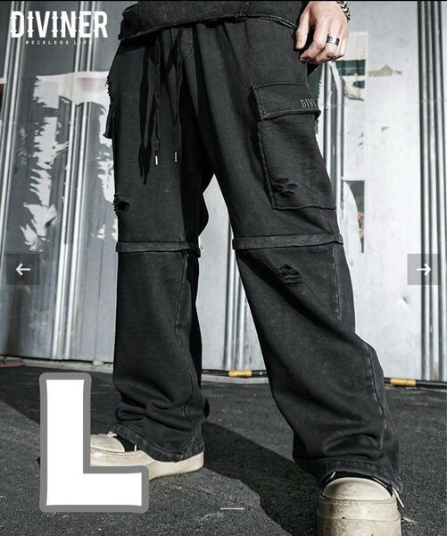 Erosion 2Way Cargo Shorts/イロージョン2ウェイカーゴショーツ Lサイズ