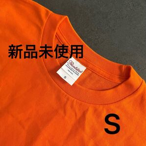 Tシャツ 長袖 綿100%【102-CVL】S オレンジ【1412】UVカット ドライ【300-ACT】