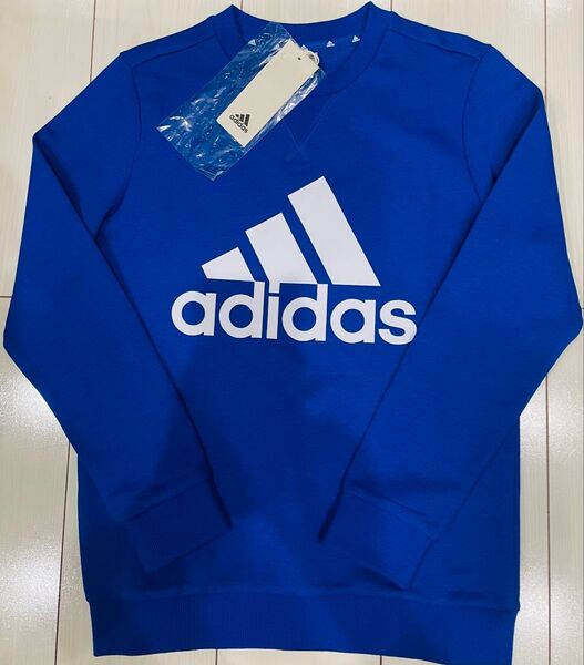 新品 150cm adidas アディダス トレーナー ブルー