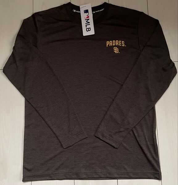 新品 Mサイズ MLB パドレス 長袖Tシャツ メッシュ②