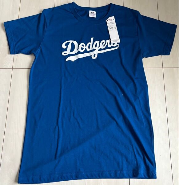 新品 Lサイズ MLB ドジャース 半袖ロゴTシャツ インナー ブルー