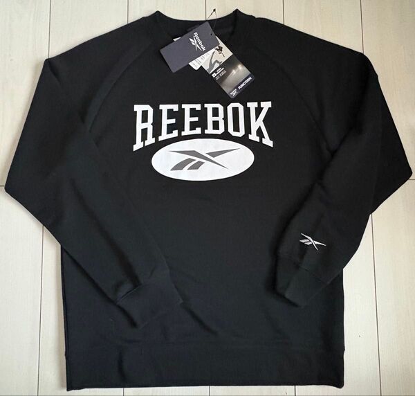 新品 Mサイズ Reebok リーボック トレーナー 黒