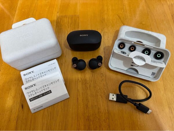 新品純正バッテリー交換済 SONY WF-1000XM4 ブラック ソニー ワイヤレスイヤホン イヤホン