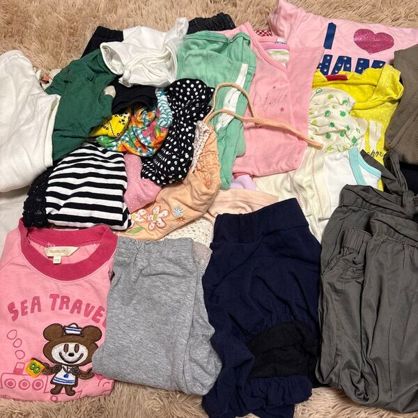 女の子 キッズ 半袖 子供服 まとめ売り Tシャツ