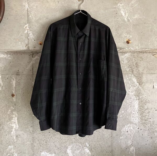 koti beauty&youth united arrows メリノウール レギュラーカラーシャツ チェックシャツ