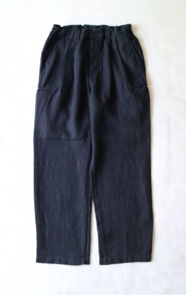 nest robe confect ネストローブコンフェクト リネンシルクツイード ミリタリーイージーパンツ