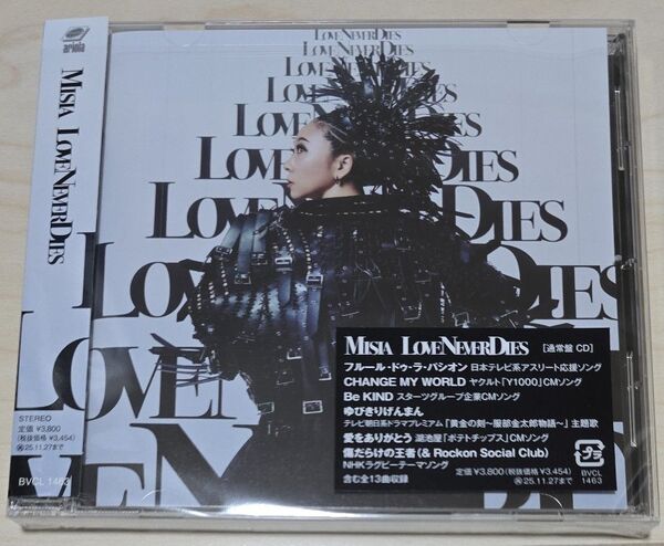 通常盤 MISIA CD/LOVE NEVER DIES 25/5/28発売