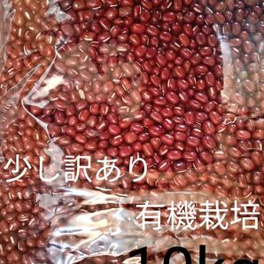 小豆 乾燥小豆 長野県産小豆10kg 有機栽培 訳あり 磨き薬品不使用 豆 国産 小粒 乾燥豆