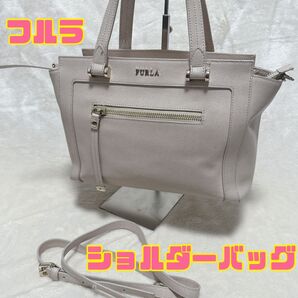 美品 FURLAフルラギネウラハンドバッグ2wayゴールド金具 トートバッグ ハンドバッグ 2WAY レザー