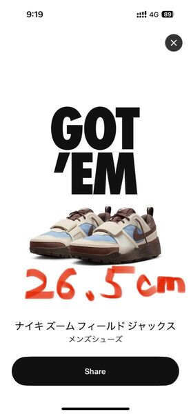 Travis Scott × Nike Zoom Field Jaxx "Pale Ivory and Leche Blue"