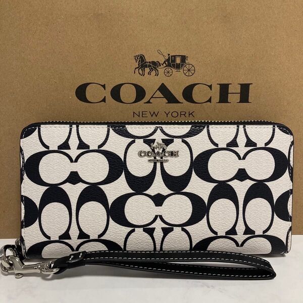新品 COACH長財布 コーチ 長財布 レディース メンズ シンプル