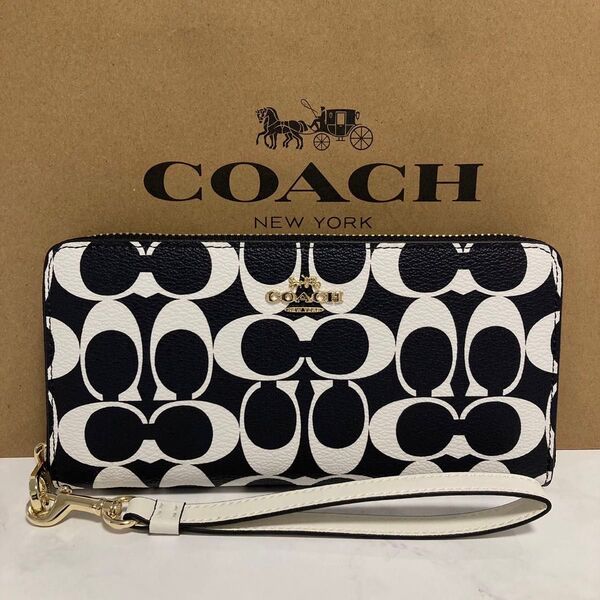 新品 COACH長財布 コーチ 長財布 レディース メンズ シンプル