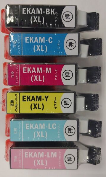 EPSON 互換インク カメ KAM-6CL-L各1個