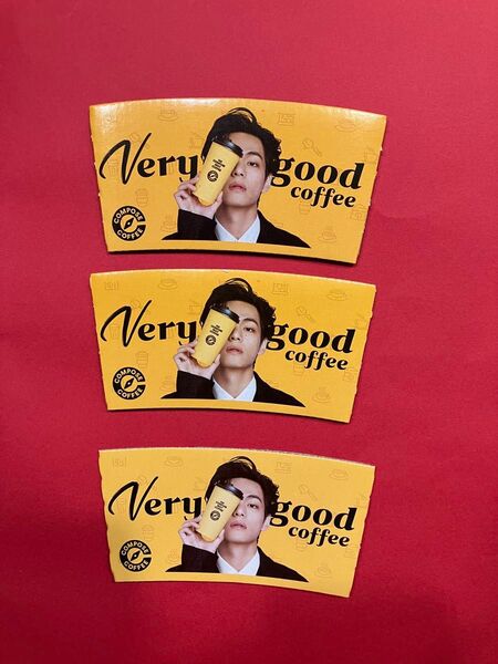 韓国 compose coffee 限定 V カップホルダー 3枚