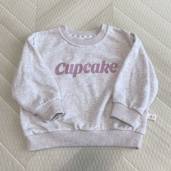 韓国子供服 トレーナー スウェット mtm cupcake 80cm