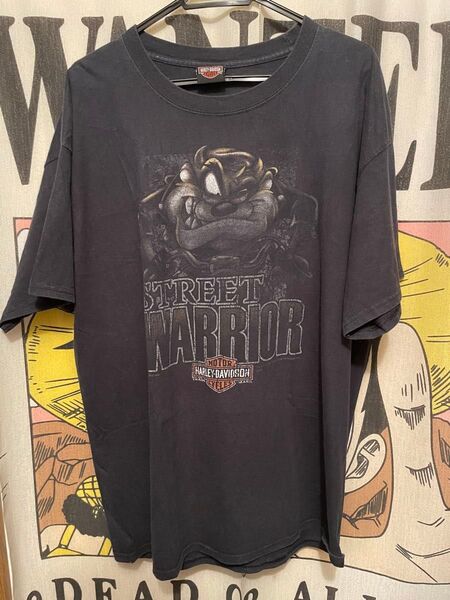 Harley-Davidson × Looney Tunes Tシャツ XL 古着 90sビンテージ 半袖プリントTシャツ