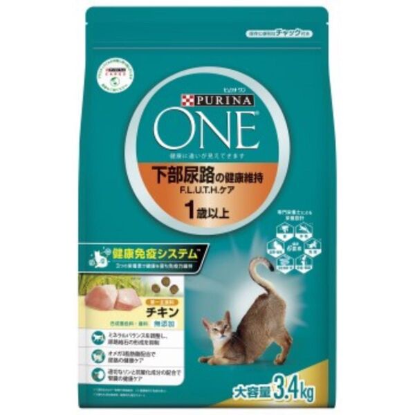 ピュリナワン キャットフード 避妊去勢した猫の体重ケア チキン 3.4kg