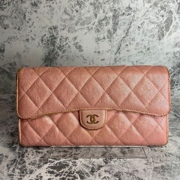 CHANEL シャネル 長財布 キャビアスキン