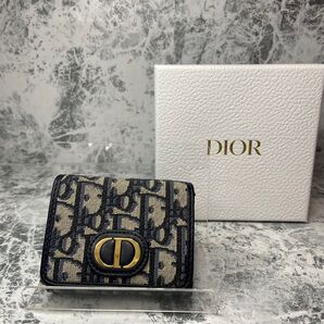DIOR ディオール コンパクトウォレット 三つ折り財布 オブリーク